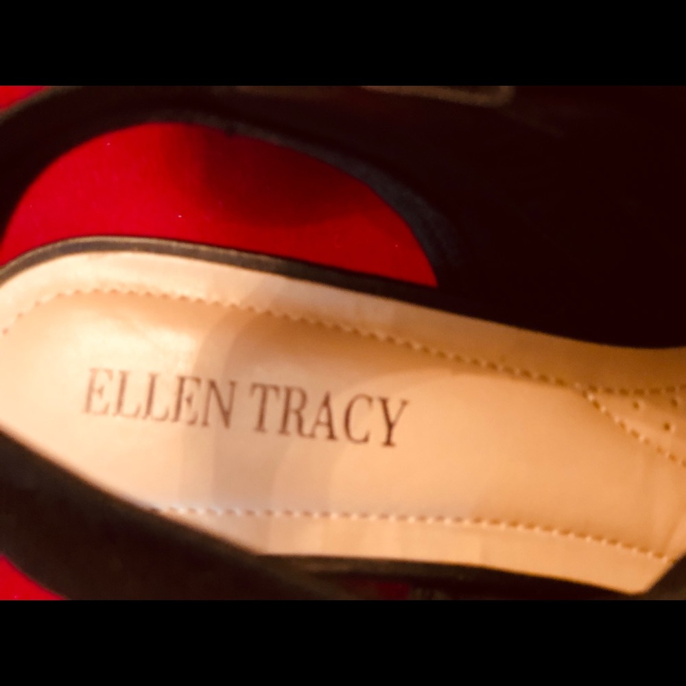 Ellen Tracy fabric wedge heels “Kyle” size 9M - Picture 5 of 7